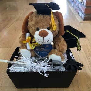 🎉Gift graduation stuffed animal with photo frame